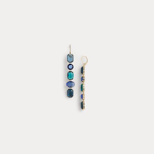 Boucles d'oreilles pendantes dorées - Lauren - Modalova