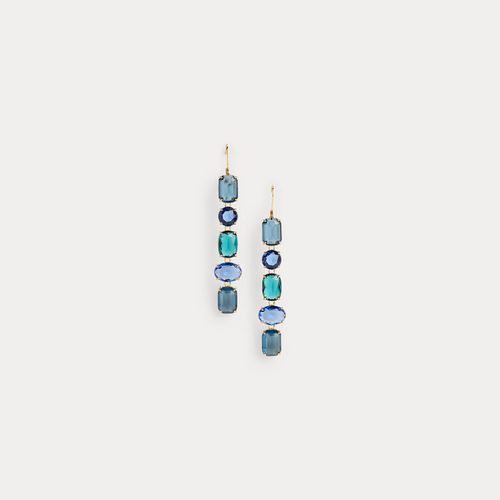 Boucles d'oreilles pendantes dorées - Lauren - Modalova
