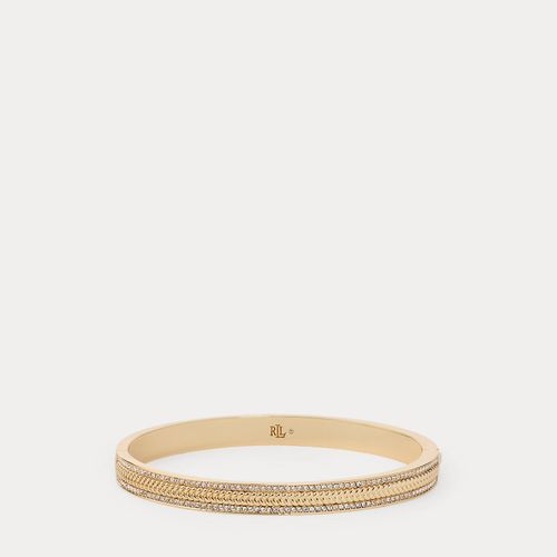 Bracelet jonc chevrons doré pavé - Lauren - Modalova