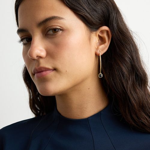 Pendants d'oreille plaqués or pierres - Lauren - Modalova