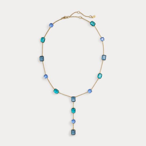 Collier en Y plaqué or avec pierres - Lauren - Modalova