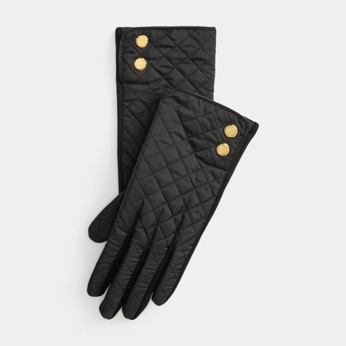 Gants tactiles écossais matelassés en losanges - Lauren - Modalova