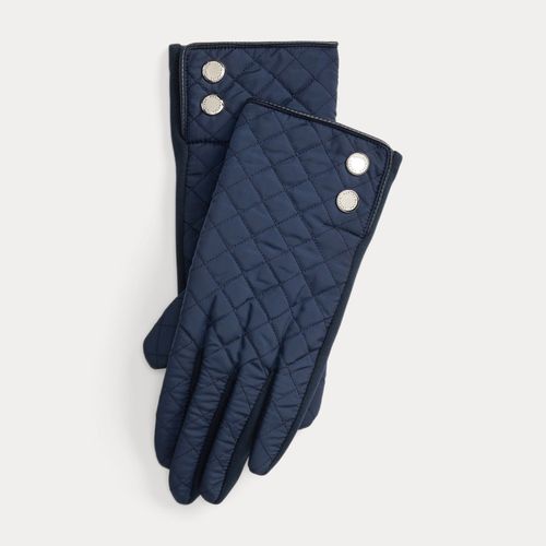 Gants tactiles écossais matelassés en losanges - Lauren - Modalova