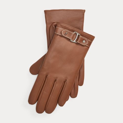 Gants équestres anneau D peau de mouton - Lauren - Modalova
