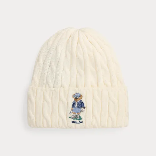 Bonnet en maille torsadée Golf Polo Bear - RLX - Modalova