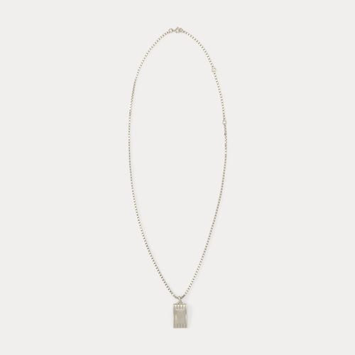 Pendentif ID en argent guilloché - Purple Label - Modalova