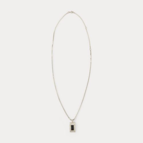 Pendentif ID argent et émail guilloché - Purple Label - Modalova
