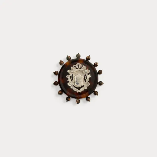 Broche plaque perles et motif écaille - Collection - Modalova