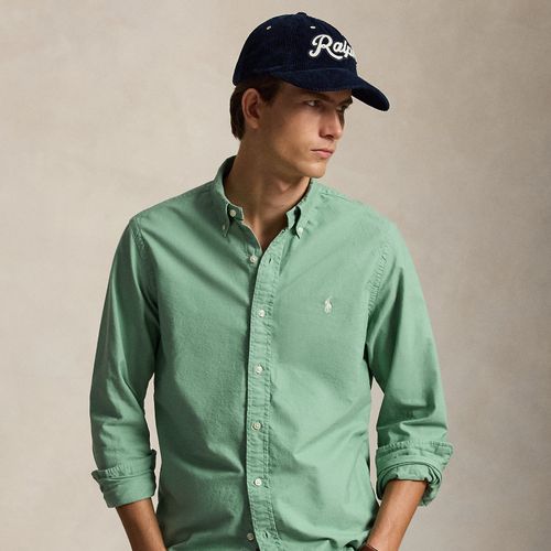 Chemise Oxford ajustée teinte en pièce - Polo Ralph Lauren - Modalova