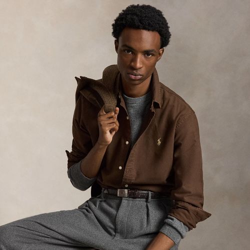 Chemise Oxford ajustée teinte en pièce - Polo Ralph Lauren - Modalova