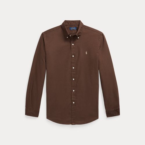 Chemise Oxford ajustée teinte en pièce - Polo Ralph Lauren - Modalova