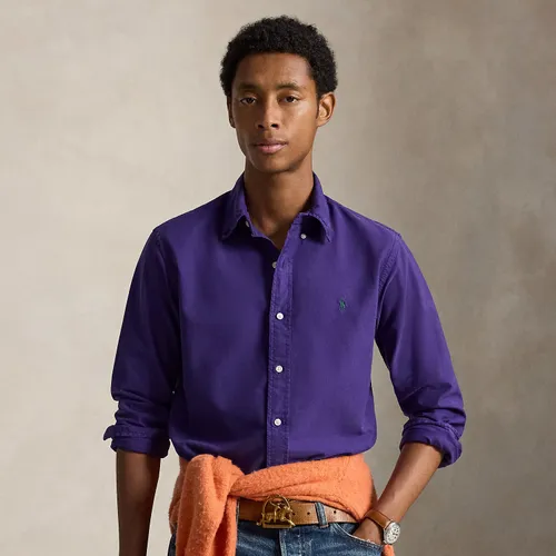 Chemise Oxford ajustée teinte en pièce - Polo Ralph Lauren - Modalova