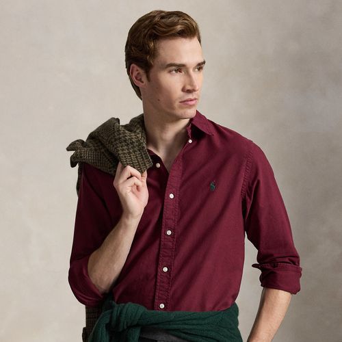 Chemise Oxford ajustée teinte en pièce - Polo Ralph Lauren - Modalova