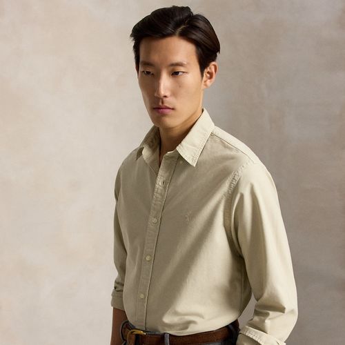 Chemise Oxford ajustée teinte en pièce - Polo Ralph Lauren - Modalova