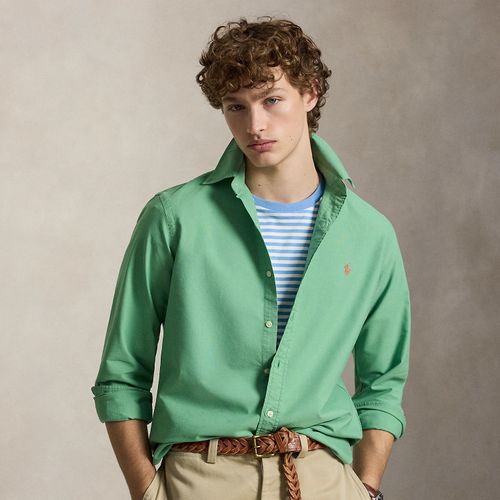 Chemise Oxford ajustée teinte en pièce - Polo Ralph Lauren - Modalova