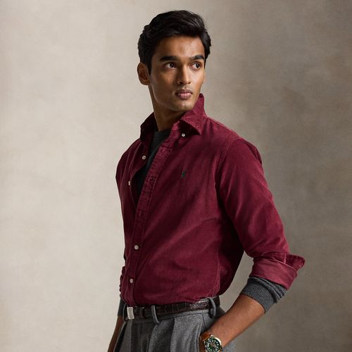Chemise ajustée en velours côtelé - Polo Ralph Lauren - Modalova