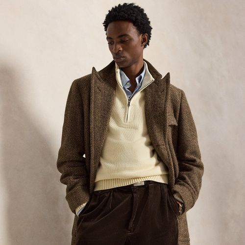 Pull en coton demi-zippé à col cheminée - Polo Ralph Lauren - Modalova