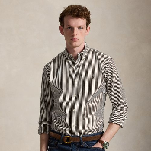 Chemise rayée Custom Fit en popeline - Polo Ralph Lauren - Modalova