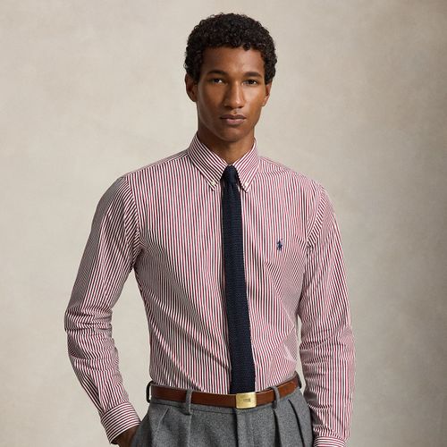 Chemise rayée Custom Fit en popeline - Polo Ralph Lauren - Modalova