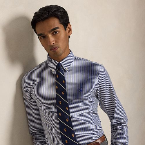 Chemise rayée Custom Fit en popeline - Polo Ralph Lauren - Modalova