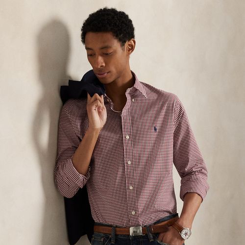 Chemise vichy en popeline Custom Fit - Polo Ralph Lauren - Modalova