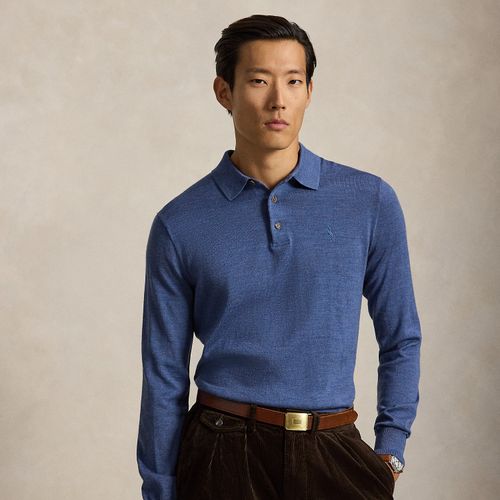 Pull col polo en laine lavable - Polo Ralph Lauren - Modalova