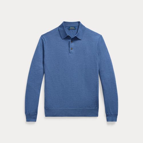 Pull col polo en laine lavable - Polo Ralph Lauren - Modalova