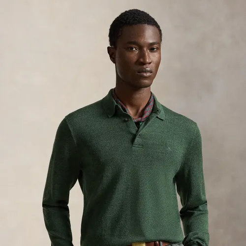Pull col polo en laine lavable - Polo Ralph Lauren - Modalova