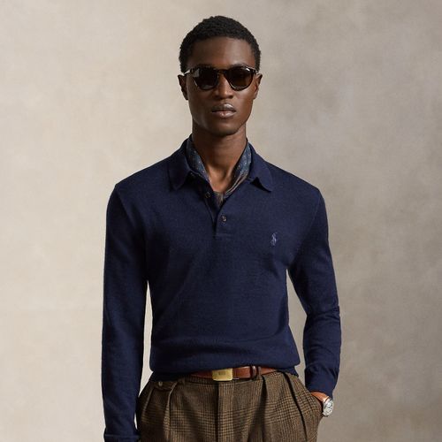 Pull col polo en laine lavable - Polo Ralph Lauren - Modalova