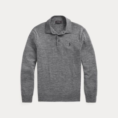 Pull col polo en laine lavable - Polo Ralph Lauren - Modalova