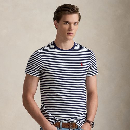 T-shirt rayé en jersey Custom Slim Fit - Polo Ralph Lauren - Modalova