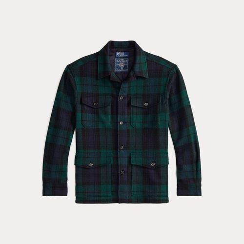 Surchemise écossaise tweed laine alpaga - Polo Ralph Lauren - Modalova