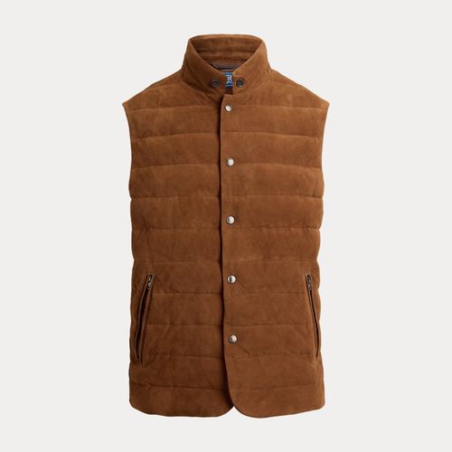Le gilet Stanwood en daim - Polo Ralph Lauren - Modalova