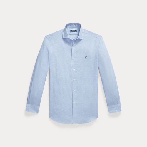 Chemise Custom Fit pied-de-poule en lin - Polo Ralph Lauren - Modalova