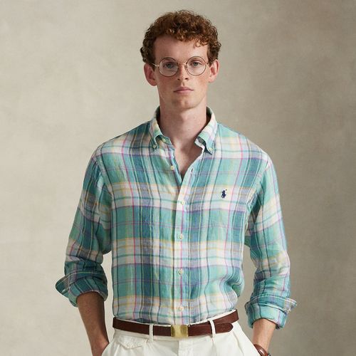 Chemise écossaise ajustée en lin - Polo Ralph Lauren - Modalova