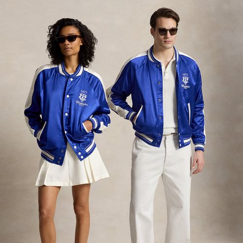 Veste de baseball Wimbledon en satin - Polo Ralph Lauren - Modalova