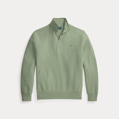 Pull demi-zippé en coton piqué - Polo Ralph Lauren - Modalova