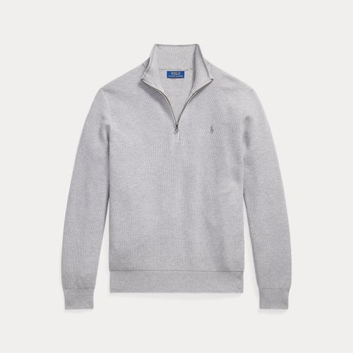 Pull demi-zippé en coton piqué - Polo Ralph Lauren - Modalova