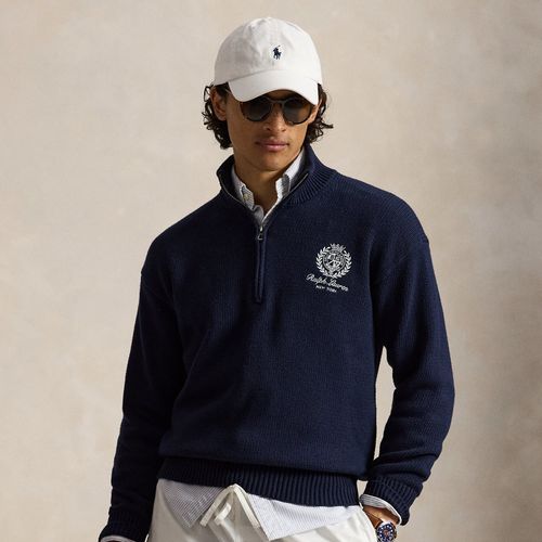 Pull demi-zippé Relaxed Fit en coton - Polo Ralph Lauren - Modalova
