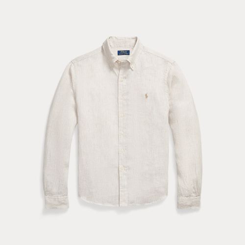 Chemise rayée en lin Custom Fit - Polo Ralph Lauren - Modalova