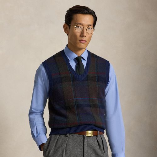 Pull débardeur écossais laine et coton - Polo Ralph Lauren - Modalova