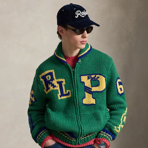 Pull laine zippé universitaire - Polo Ralph Lauren - Modalova