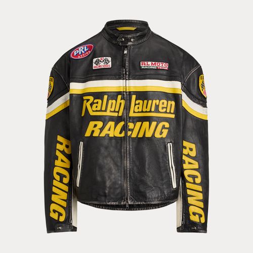 Veste de course en cuir - Polo Ralph Lauren - Modalova