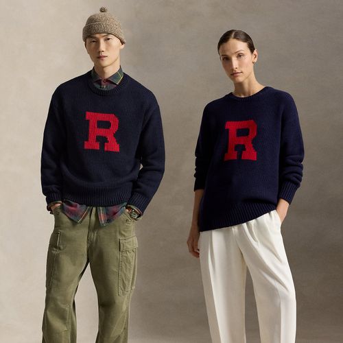 Pull lettre Relaxed Fit en laine - Polo Ralph Lauren - Modalova