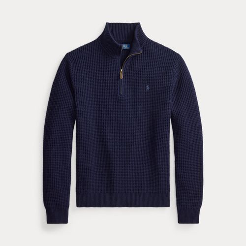 Pull en laine et coton tricot gaufré - Polo Ralph Lauren - Modalova
