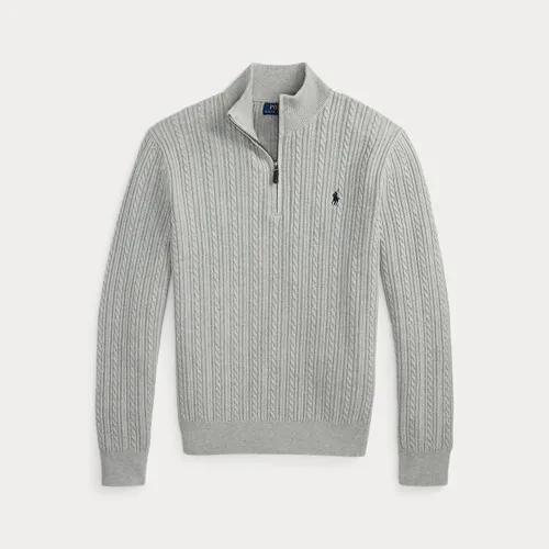 Pull torsadé en coton à col cheminée - Polo Ralph Lauren - Modalova