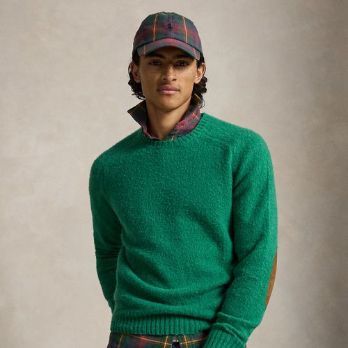 Pull laine et cachemire renforts en daim - Polo Ralph Lauren - Modalova