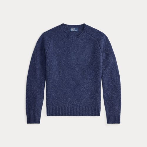 Pull laine et cachemire renforts en daim - Polo Ralph Lauren - Modalova