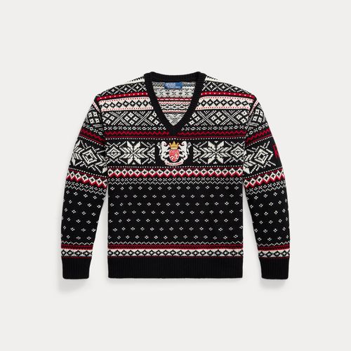 Pull brodé en laine - Polo Ralph Lauren - Modalova