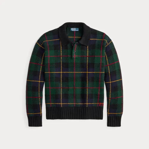 Pull polo laine à carreaux Relaxed Fit - Polo Ralph Lauren - Modalova